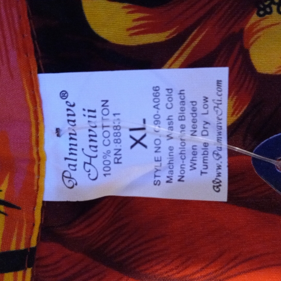 Palmwave Hawaii -XL Hawaiian stlye button-down - Picture 3 of 6